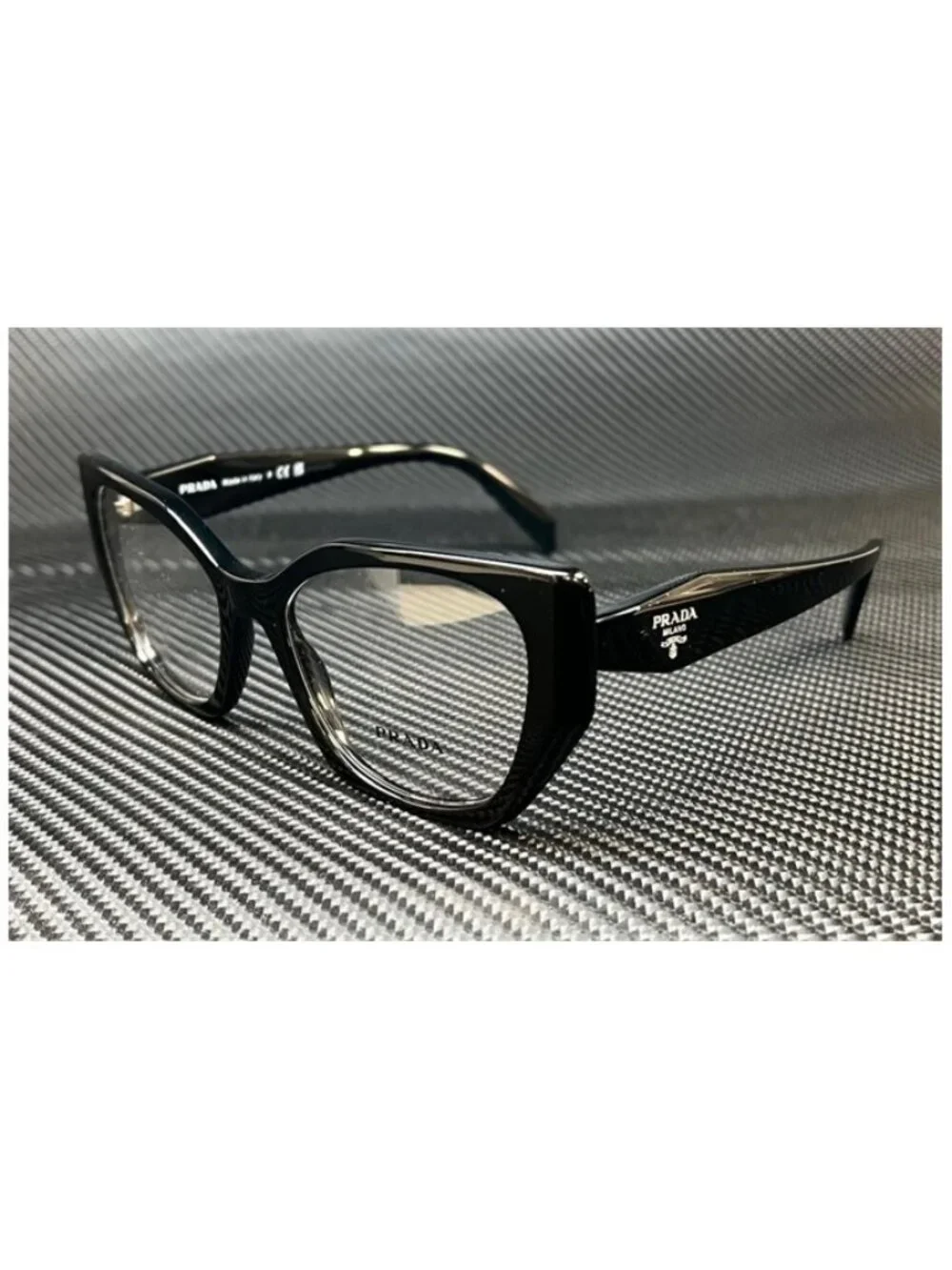 New PRADA Women  Black Eyeglasses  52- 17- 145